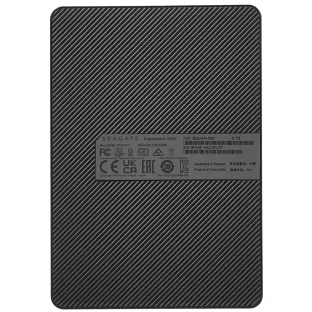 Внешний HDD Seagate  5Tb  Expansion STKM5000400 2,5" USB3.0 Черный Пластик