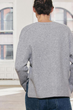 ZARA КАРДИГАН ИЗ МЯГКОЙ ТКАНИ, СЕРЫЙ С МЕЛАНЖЕВЫМ ЭФФЕКТОМ