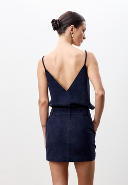 Юбка из натуральной замши