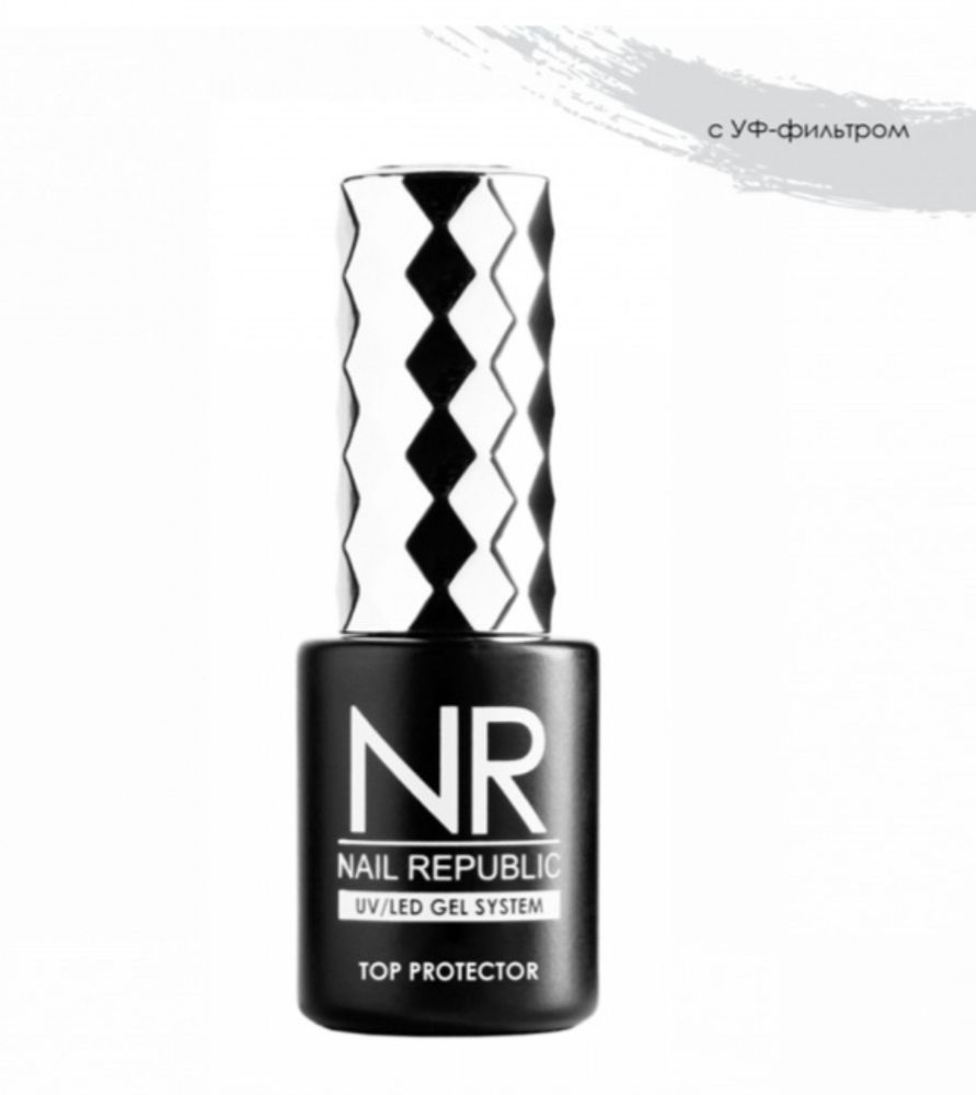 Nail Republic Protector top с UV-фильтром, 15 мл