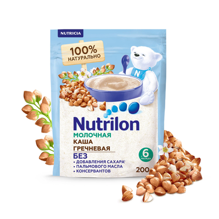 Каша молочная Nutrilon гречневая 200 гр