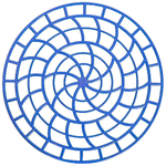 Решетка для раковины круглая 31см, микс