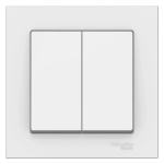 ATLASDESIGN 2-клавишный ВЫКЛЮЧАТЕЛЬ, сх.5, 10АХ, в сборе, ЛОТОС