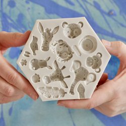 Молд силиконовый для творчества "Африканские звери" / игрушки для кукол, фигурки животных
