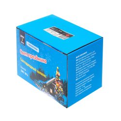 ULD-C2030-240-TWK RED IP67 Занавес светодиодный с эффектом мерцания. 3х2м. Соединяемый. 240 светодиодов. Красный свет. Провод белый. TM Uniel.