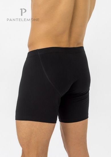 Трусы мужские боксеры удлинённые для больших мужчин Pantelemone PMHLB-139, черный