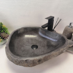 Раковина из речного камня RS-63417 (54*47*15) 0123