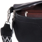 Сумка женская через плечо «ИМАНИ», цвет черный, три кармана, 24*19*7*5см (лейбл Ultramarine)