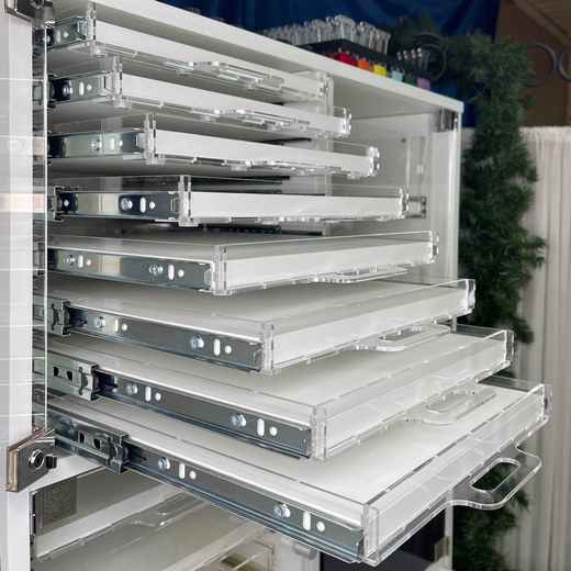 QBox Набор выкатных полок, борт 10 мм (2/4/6/8 шт)