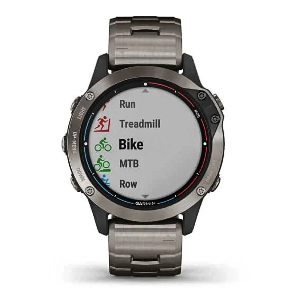 Смарт-часы Garmin Quatix 6 Sapphire титановый с титановым ремешком 010-02158-95