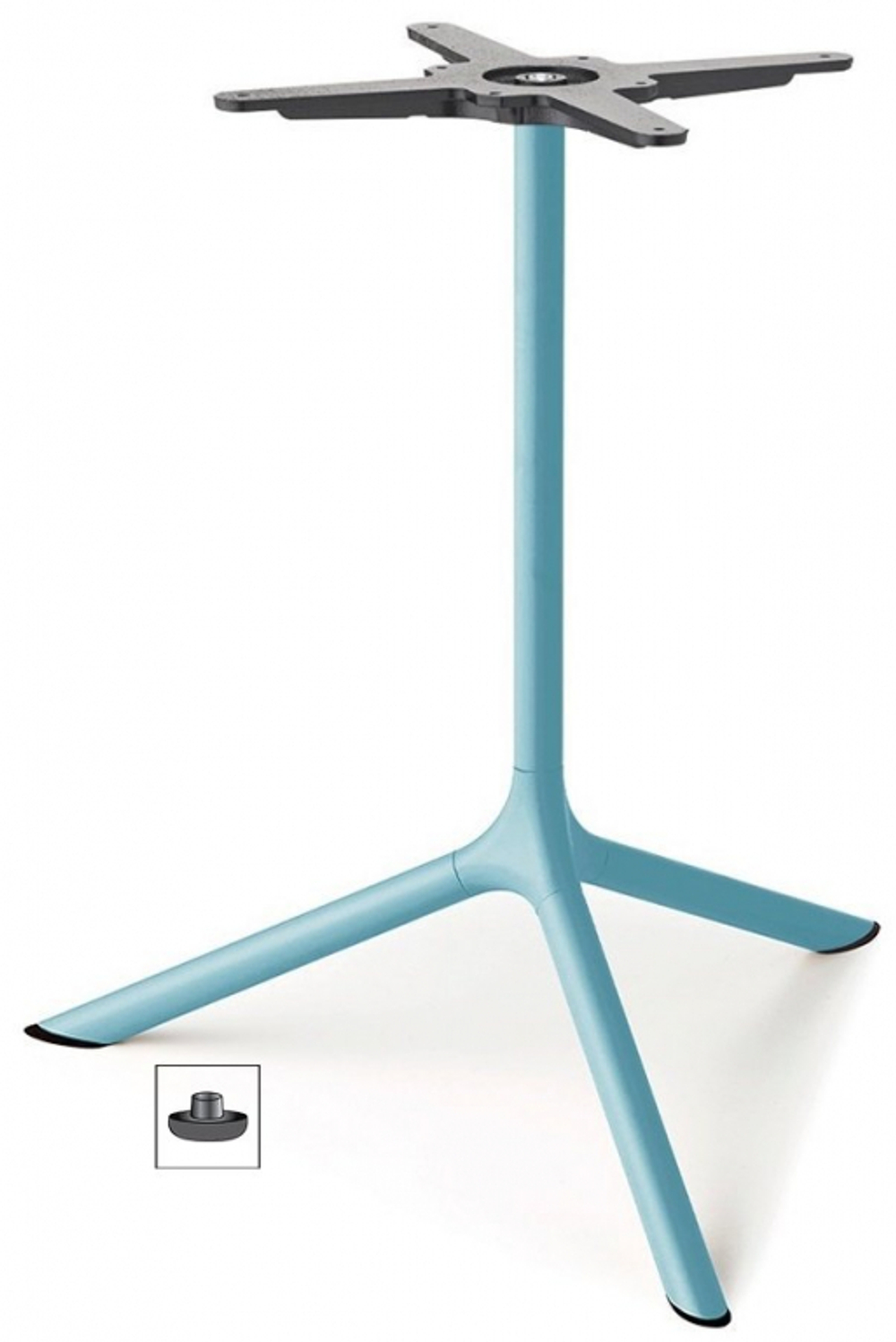 Стол ламинированный обеденный Scab Design Tripe Maxi, голубой, белый