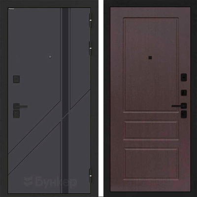 Входная дверь Бункер BN-12 - 03 Орех премиум