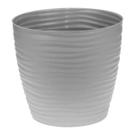 Кашпо ДЮНА D150мм 1,7л с поддоном Серый (комплект 22 шт)