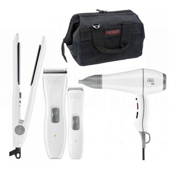 Moser Набор 1886-0100 Neo машинка для стрижки,триммер,фен,плойка,сумка!