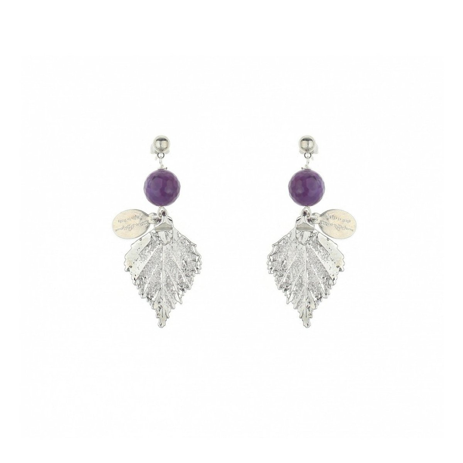 Серьги листья Ester Bijoux Берёза F802-S BW