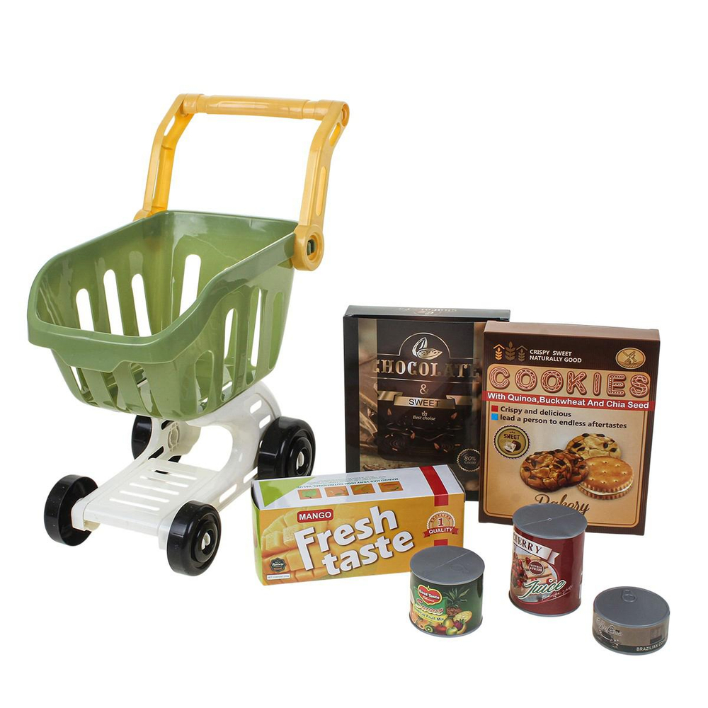 Тележка для супермаркета с продуктами, коробка YDF5516-1