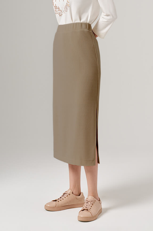 4861 Юбка женская (капучино)