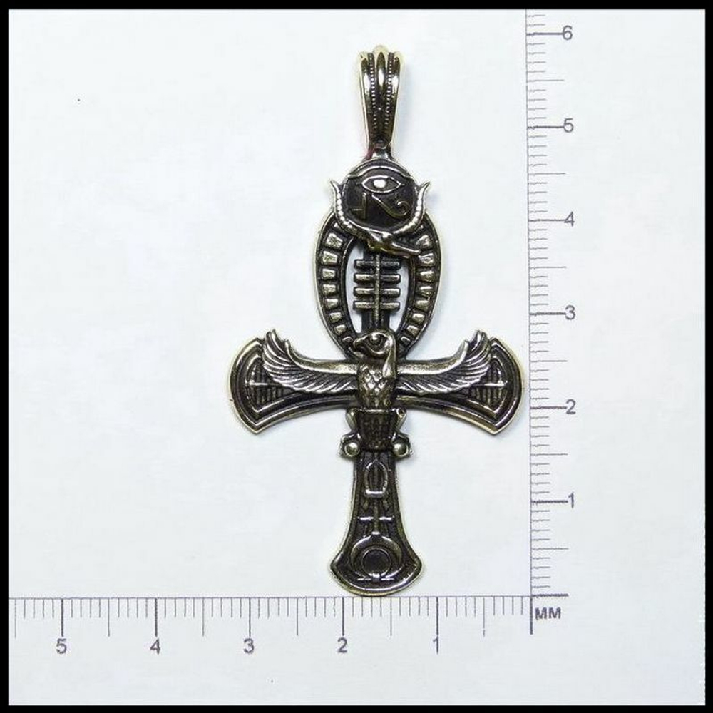 Кулон "АНКХ - коптский крест" , латунь