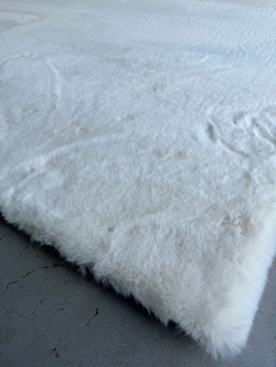 Ковер меховой имитация кроличьего меха