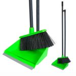 Совок для мусора + щетка, рукоятки 80 см, пластик, "ЛЕНИВКА", IDEA, М5177, М 5177