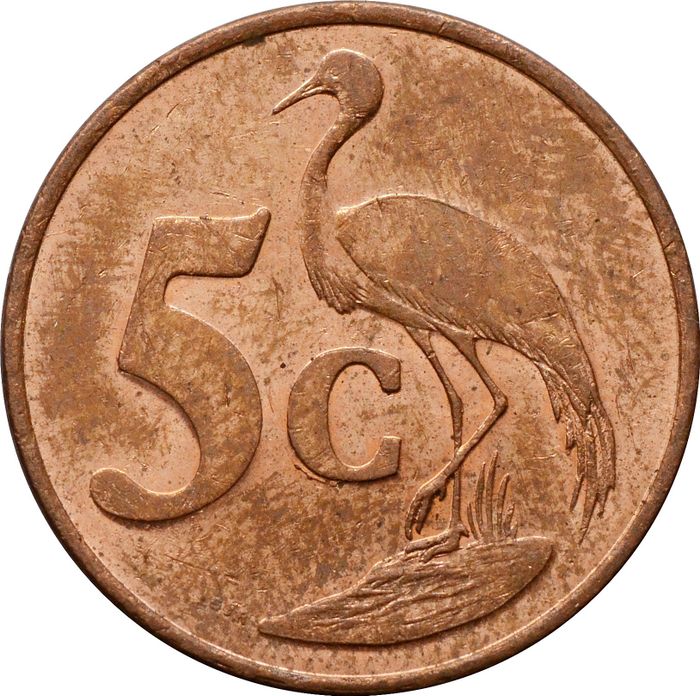 5 центов 1996-2000 ЮАР