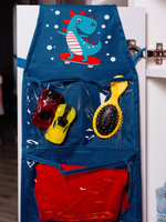 Набор для детского сада: кармашек, коврик, мешок. Динозавр