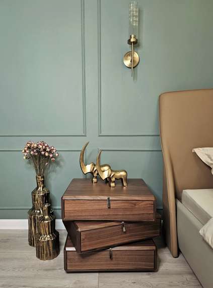 Тумбочка-столик Teorema, шпон ореха