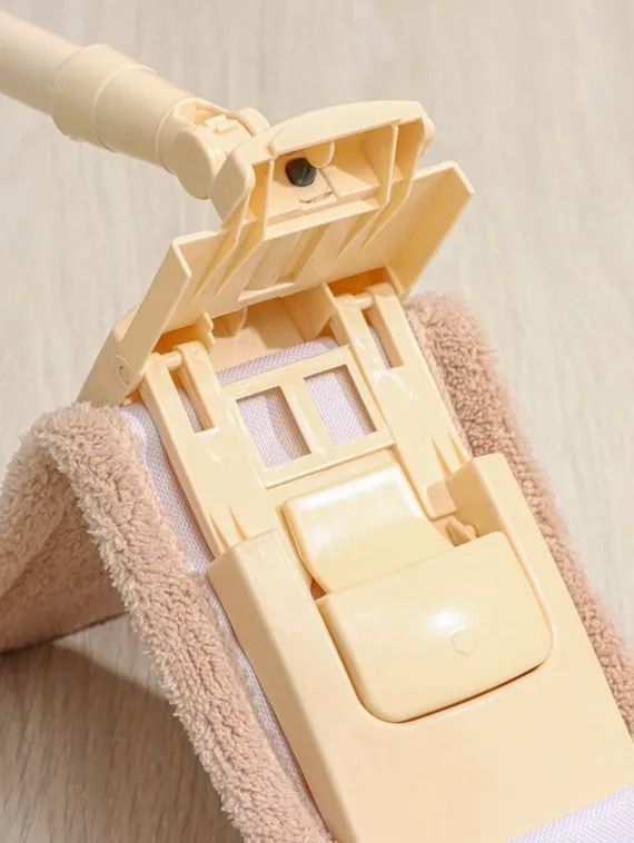 Швабра для мытья пола плоская Доляна, насадка микрофибра 42×12 см, 50 гр, металлическая ручка 119 см, цвет МИКС