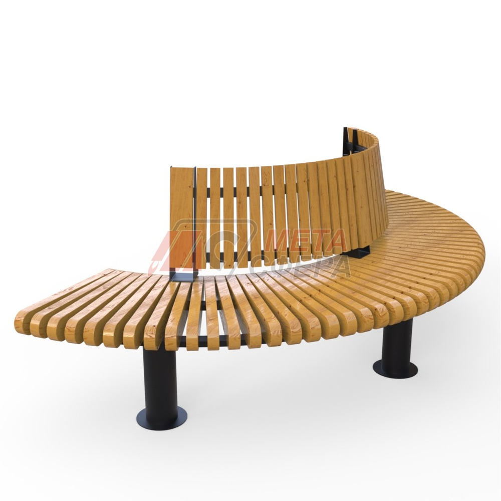 Скамейка Rail Road 01 внешний радиус