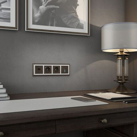 Набор клавиш для выключателя двухклавишного (бронзовый)