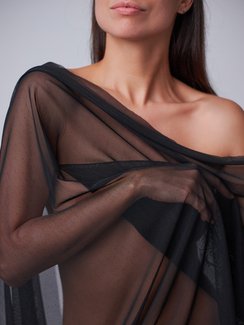 Сетка эластичная, Мушка оптом, черный 170