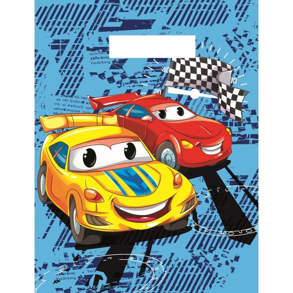 Пакет полиэтиленовый вырубной Миленд, 36,5*48 см,"Гоночные тачки"