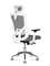 Кресло офисное Норден / Гарда SL / белый пластик / серая сетка / серое сиденье / база хром