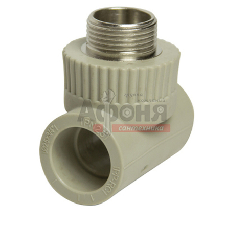 Тройник комб. нар 25х3/4''х25 VRT® СЕРЫЙ (Россия)