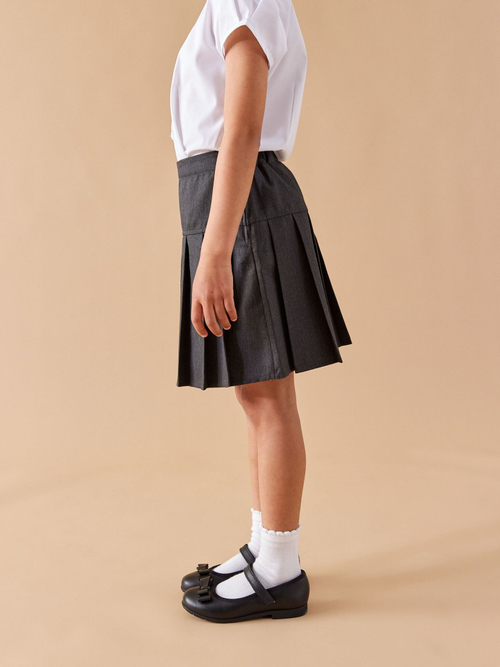 Юбка школьная для девочки Next 129-814, 2 шт., Серый