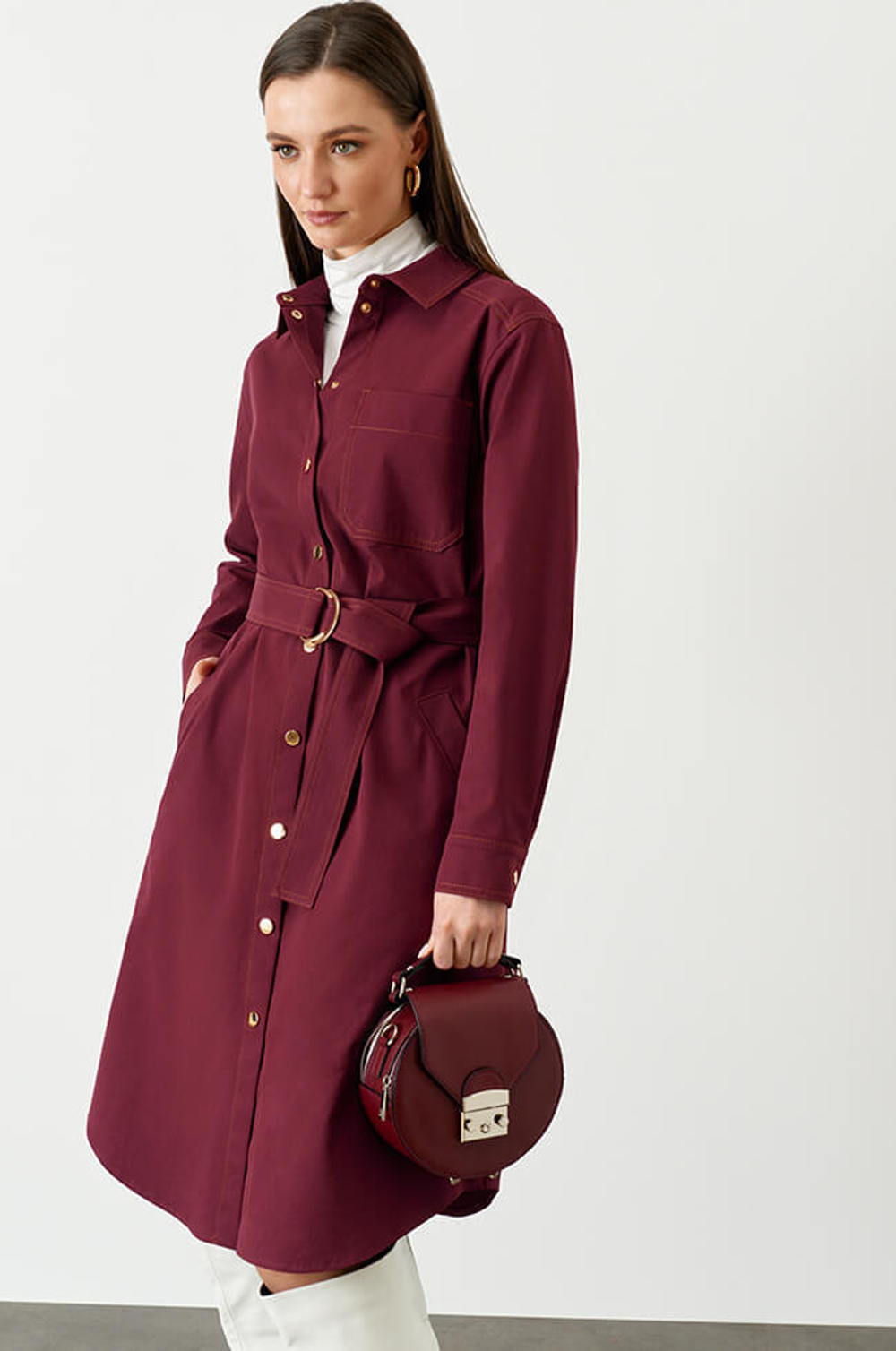 51410 Платье женское (бордо)