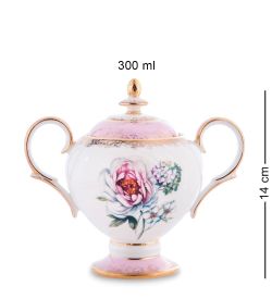 Pavone JK-124 Чайный сервиз 15 пр. на 6 перс. «Цветок Неаполя» (Fiore Napoli  )