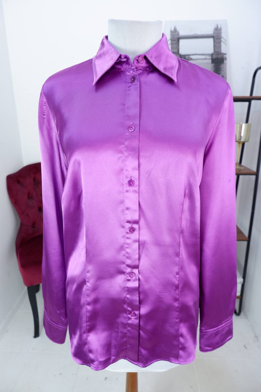 Блузка Canda атласная, визуально на 42/44 размер