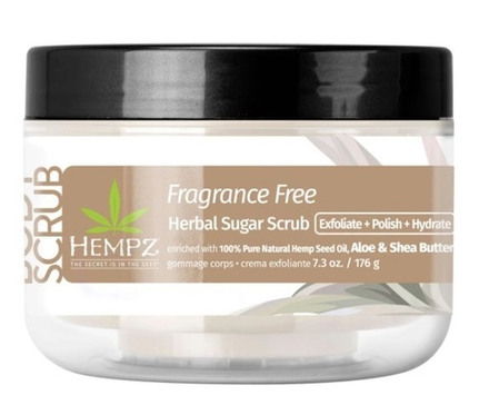 HEMPZ Скраб сахарный для тела Нейтральный /Hempz Fragrance Free Herbal Sugar Scrub