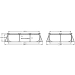 Бассейн каркасный Rectangular Frame прямоугольный 300*200*75см Intex (28272NP)