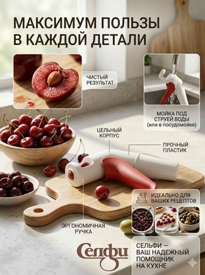 Косточковыдавливатель для вишни пластиковый