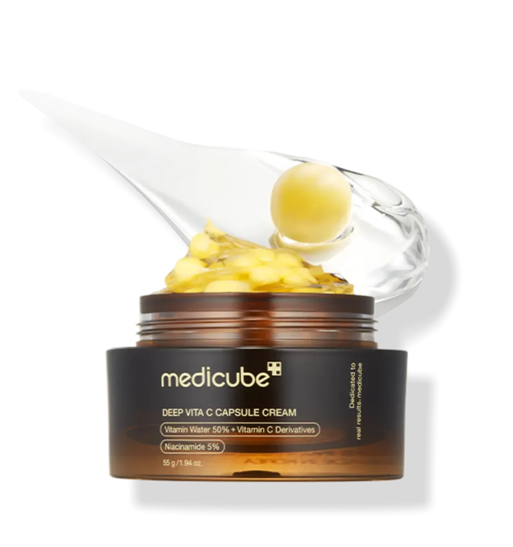 MEDICUBE Deep Vita C Capsule Cream – капсульный крем с витамином С для сияния кожи, 55 г