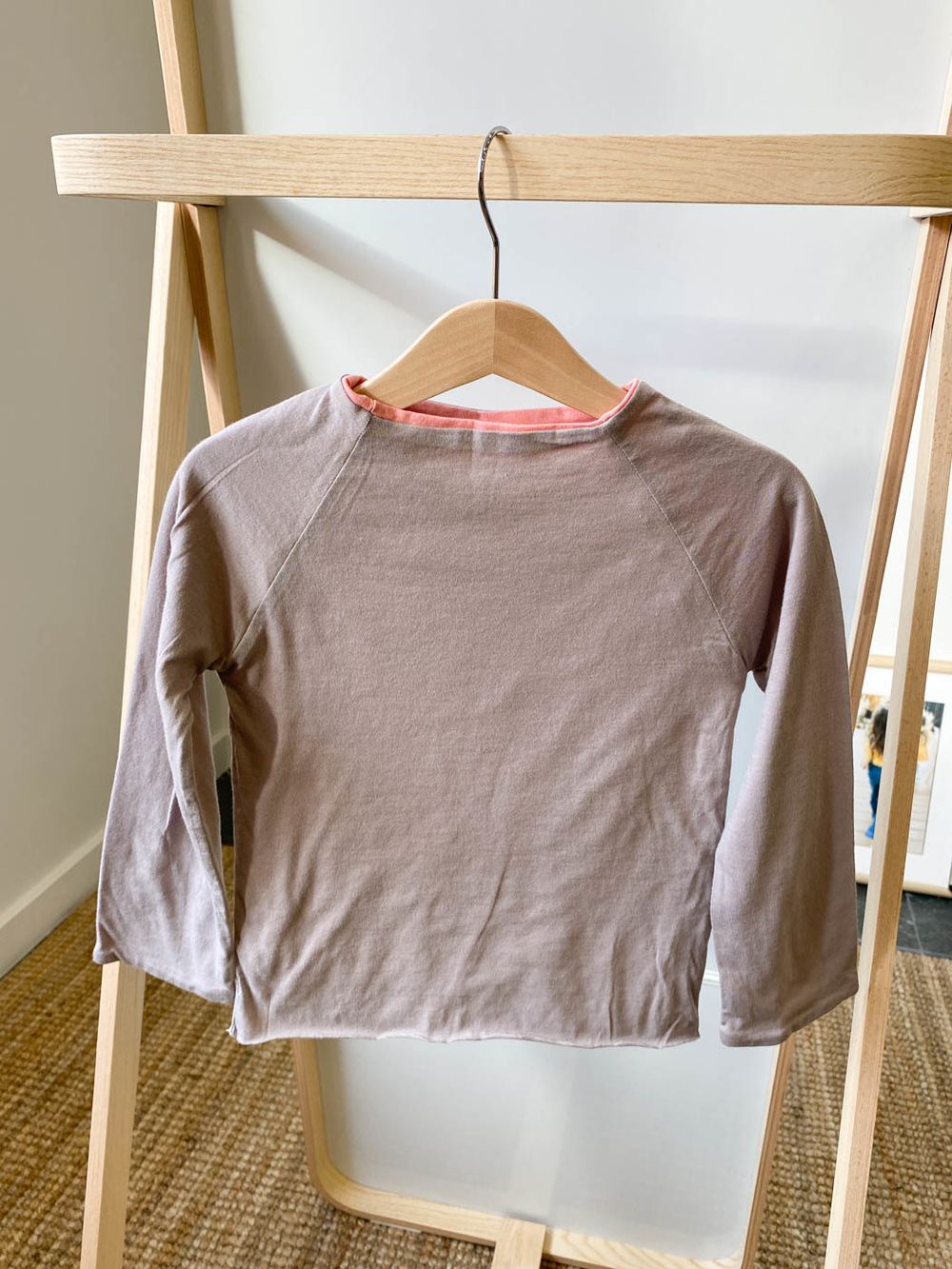 Лонгслив коричневый, 92