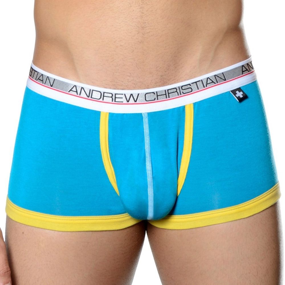 Мужские трусы боксеры Andrew Christian Show-It Low Profile Boxer Aqua 13247