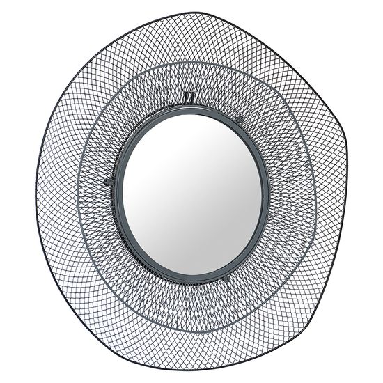 Зеркало настенное vinger, D79 см, черное