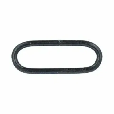 Рамка металлическая овальная 38 мм, 2,5 мм, чёрный никель