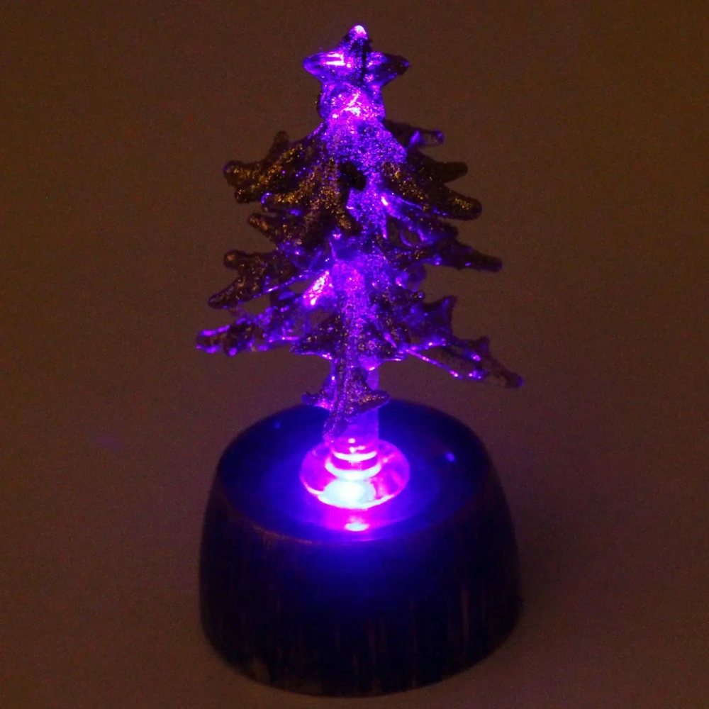 Фигурка с подсветкой «Елочка яркая красавица», 10 см