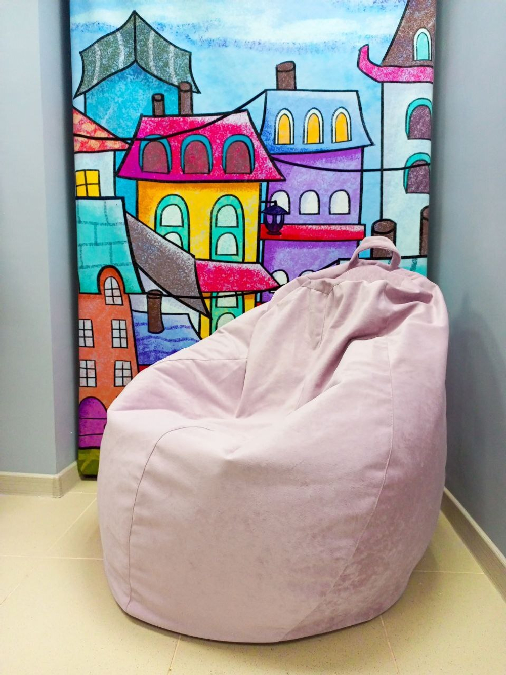 Кресло груша Небби розовое