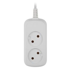 Удлинитель электрический ЭРА UDL-10-215 Greenline 2 розетки без заземления 1,5м ПВС 2x0.75мм2