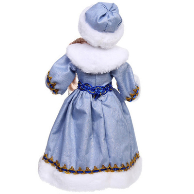 Снегурочка «Волшебный праздник» 40 см в голубой шубке